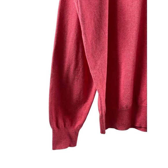 Peter Millar Cashmere Blend Crewneck Pullover Long Sleeve Sweater XL Heather Red - Picture 2 of 7